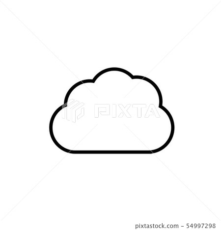 Cloud template vector Cloud template vector 54997298