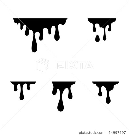 Ink Drop Vector Icon Design Stock Illustration