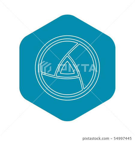Objective icon, outline style Objective icon, outline style 54997445