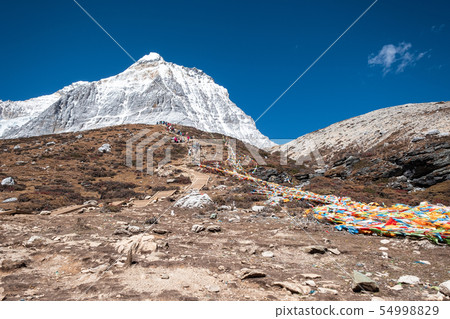 Landscape of limestone mountain with colorful 54998829