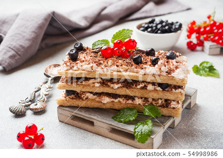 Cottage cheese dessert of crispy dietary bread,  54998986