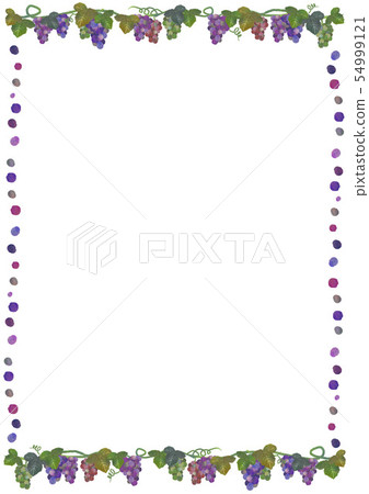 Grape frame - Stock Illustration [54999121] - PIXTA
