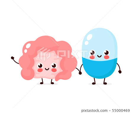 Cute strong happy smiling pill Cute strong happy smiling pill 55000469