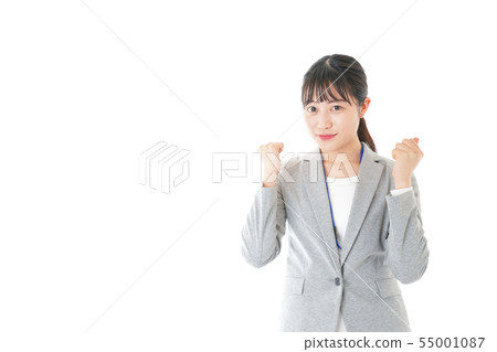 擺在為膽量的年輕職業婦女 55001087
