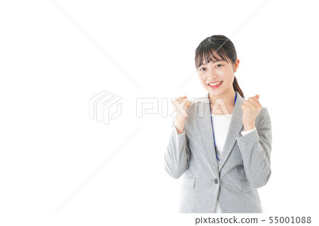 擺在為膽量的年輕職業婦女 55001088