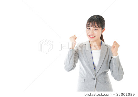 擺在為膽量的年輕職業婦女 擺在為膽量的年輕職業婦女 55001089