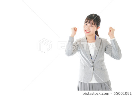 擺在為膽量的年輕職業婦女 擺在為膽量的年輕職業婦女 55001091