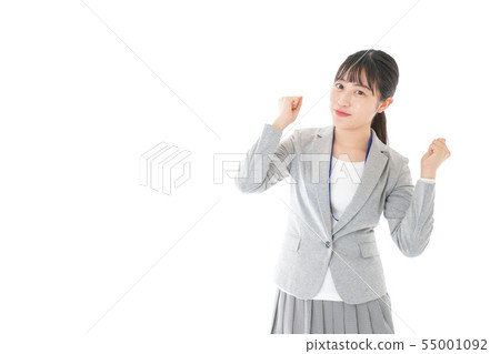 擺在為膽量的年輕職業婦女 擺在為膽量的年輕職業婦女 55001092