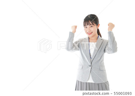 擺在為膽量的年輕職業婦女 擺在為膽量的年輕職業婦女 55001093