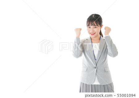 擺在為膽量的年輕職業婦女 擺在為膽量的年輕職業婦女 55001094