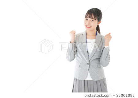 擺在為膽量的年輕職業婦女 擺在為膽量的年輕職業婦女 55001095