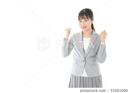 擺在為膽量的年輕職業婦女 擺在為膽量的年輕職業婦女 55001096