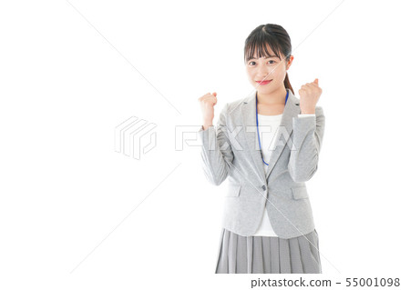 擺在為膽量的年輕職業婦女 擺在為膽量的年輕職業婦女 55001098