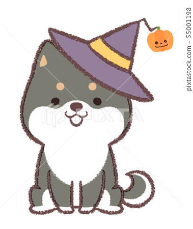 Ebony dog halloween 55001198