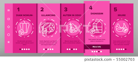 Organic Foods Vector Onboarding 55002703