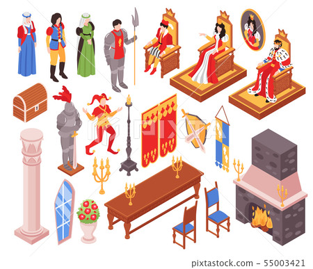 Isometric Castle Interior Set 55003421