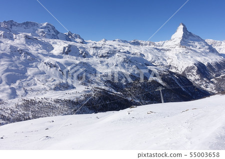 Winter Switzerland Zermatt Ski Area Matterhorn 55003658