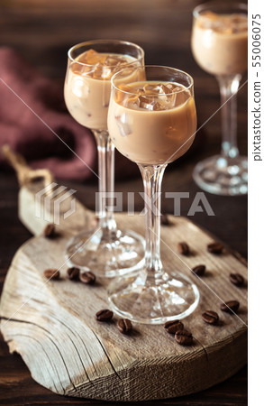 Two Glasses Of Irish Cream Liqueur Two Glasses Of Irish Cream Liqueur 55006075