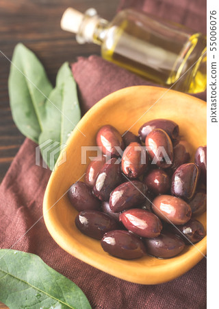 Bowl of kalamata olives Bowl of kalamata olives 55006076