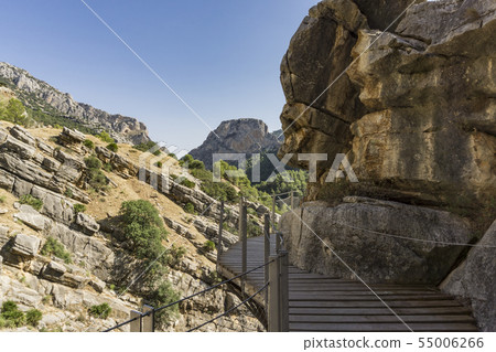 Caminito del Rey - mountain hiking trail. Malaga 55006266