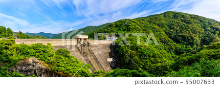 Kamiura Dam Panorama [Nagasaki City, Nagasaki Prefecture] 55007633