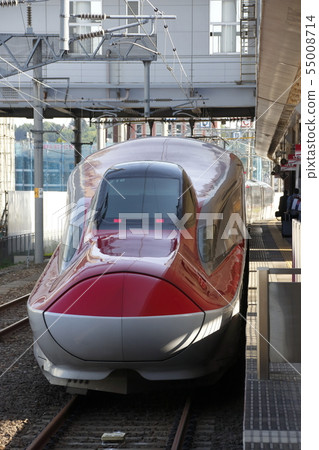 秋田新幹線E 6系列停在秋田站 秋田新幹線E 6系列停在秋田站 55008714