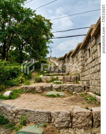 Korean Traditional Architecture Wall, Castle Korean Traditional Architecture Wall, Castle 55010885