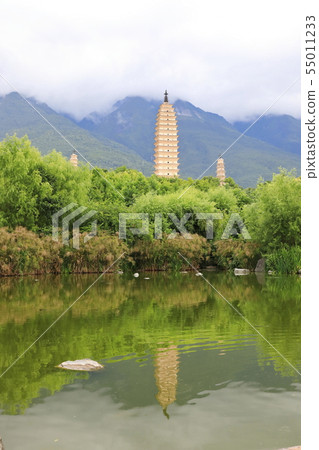 Chungseongsa三塔文化旅遊區大理雲南中國 Chungseongsa三塔文化旅遊區大理雲南中國 55011233
