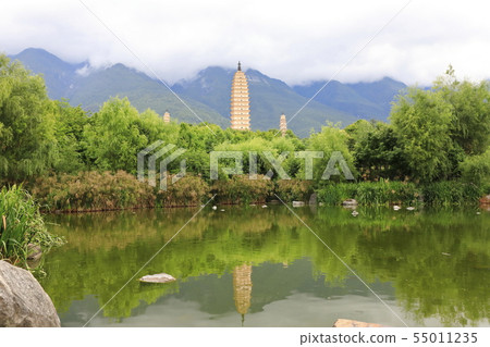 Chungseongsa三塔文化旅遊區大理雲南中國 55011235