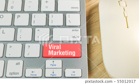 The red Viral marketing on keyboard business. The red Viral marketing on keyboard business. 55012017