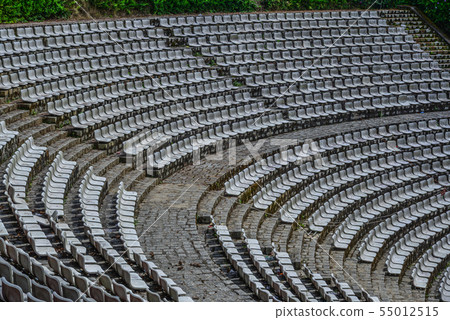 Grandstands of a modern outdoor amphitheater Grandstands of a modern outdoor amphitheater 55012515