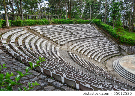 Grandstands of a modern outdoor amphitheater Grandstands of a modern outdoor amphitheater 55012520