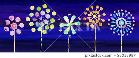 Fireworks watercolor 55015987
