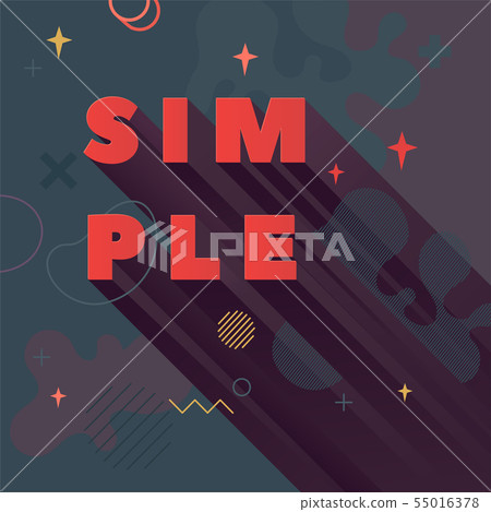 Modern abstract vector banner. Flat geometry Modern abstract vector banner. Flat geometry 55016378