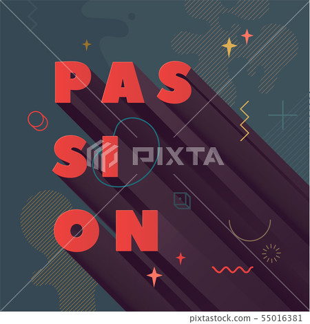 Modern abstract vector banner. Flat geometry 55016381