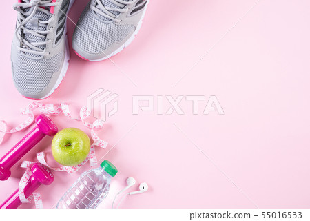 Healthy lifestyle, food and sport concept. Healthy lifestyle, food and sport concept. 55016533