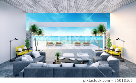 Beach lounge ,Sunbathing deck and private pool Beach lounge ,Sunbathing deck and private pool 55018165