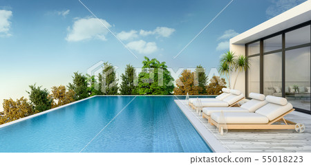 Summer ,beach lounge, Sunbathing deck 55018223