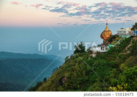 Kyaiktiyo Pagoda also known as Golden Rock in Burma, Myanmar 55018475
