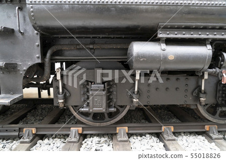 old steam train wheels detail 55018826