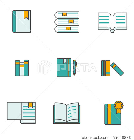 set of books icon vector illustration set of books icon vector illustration 55018888