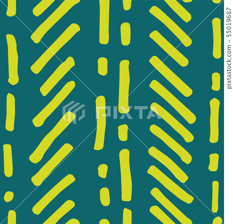 Abstract Seamless Pattern. Brush Strokes. 55019687