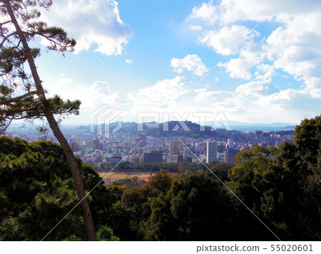 Matsuyama cityscape seen from Atago Matsuyama Castle Matsuyama cityscape seen from Atago Matsuyama Castle 55020601