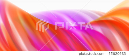 Glossy colorful liquid waves abstract background,, modern techno lines Glossy colorful liquid waves abstract background,, modern techno lines 55020683