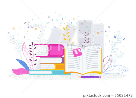 Book library. Reading, knowledge and education concept 55021472