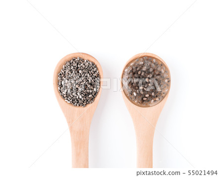vegans replace eggs concept - chia eggs vegans replace eggs concept - chia eggs 55021494