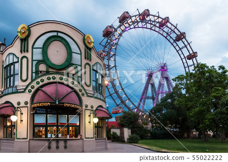 Observation wheel in Prater park, Vienna, Austria 55022222