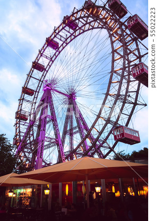 Observation wheel in Prater park, Vienna, Austria 55022223