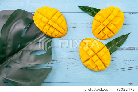 Mandarin cut Mango cut Mango Flat lay Mango cut Mango Mandarin cut Mango cut Mango Flat lay Mango cut Mango 55022473