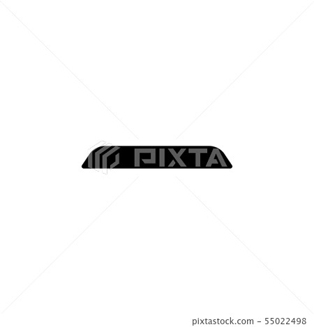Retro style mens fake mustache black icon. Retro style mens fake mustache black icon. 55022498